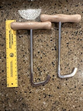 Wood-Handle Boot Pulls, 6” long